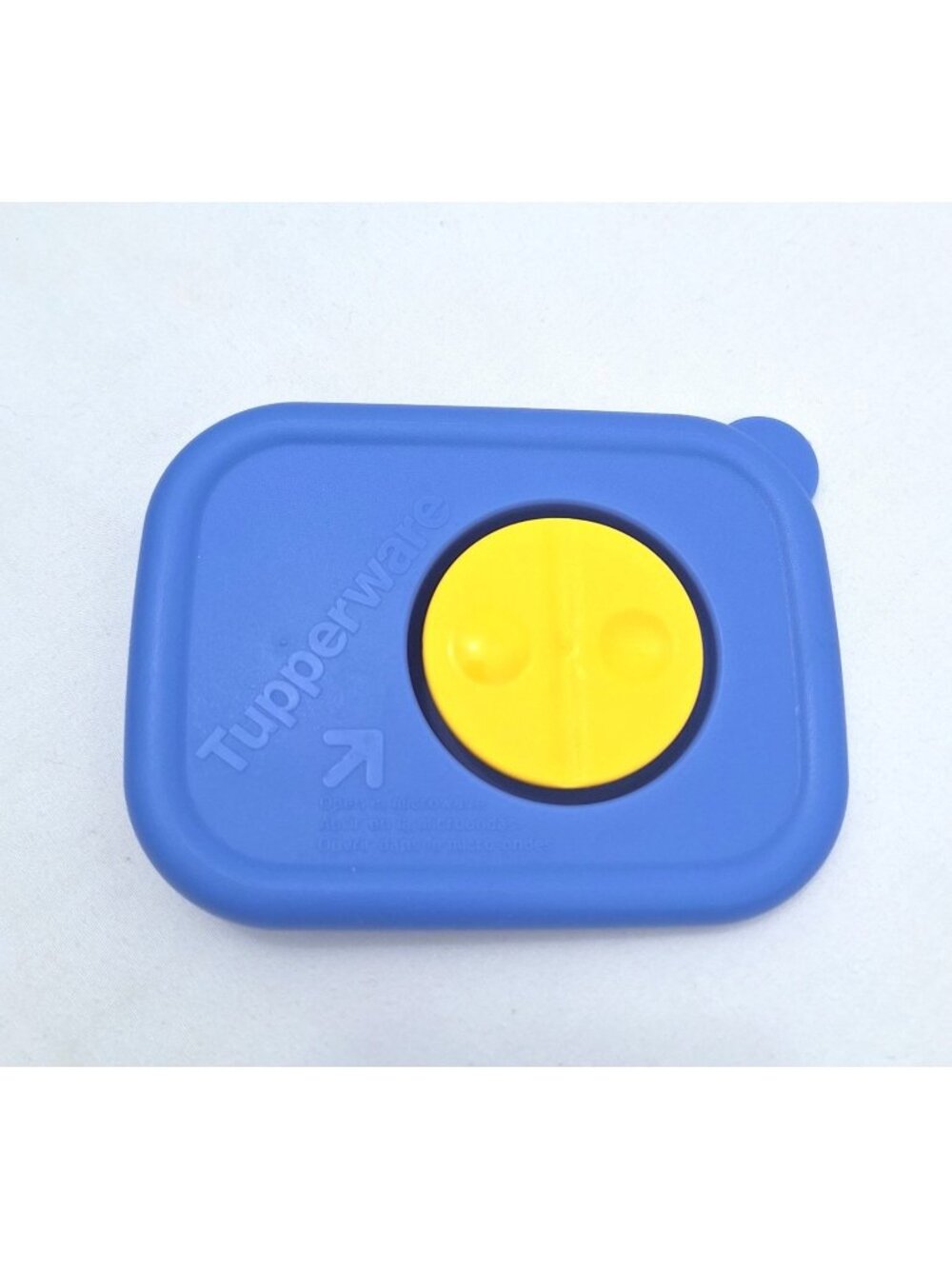Tupperware Rock N Serve Blue Replacement Seal For 1 Cup Container Yellow Vent